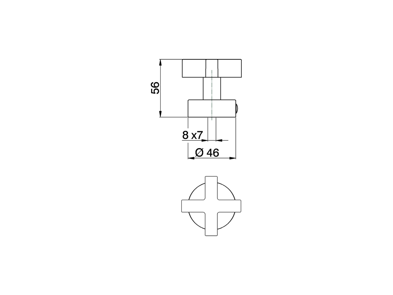Lever for single lever mixer 'BA' SPARE PARTS_ZZ942660 - v1