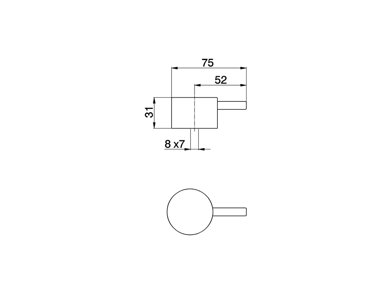 Lever for single lever mixer 'LM' SPARE PARTS_ZZ944240 - v1