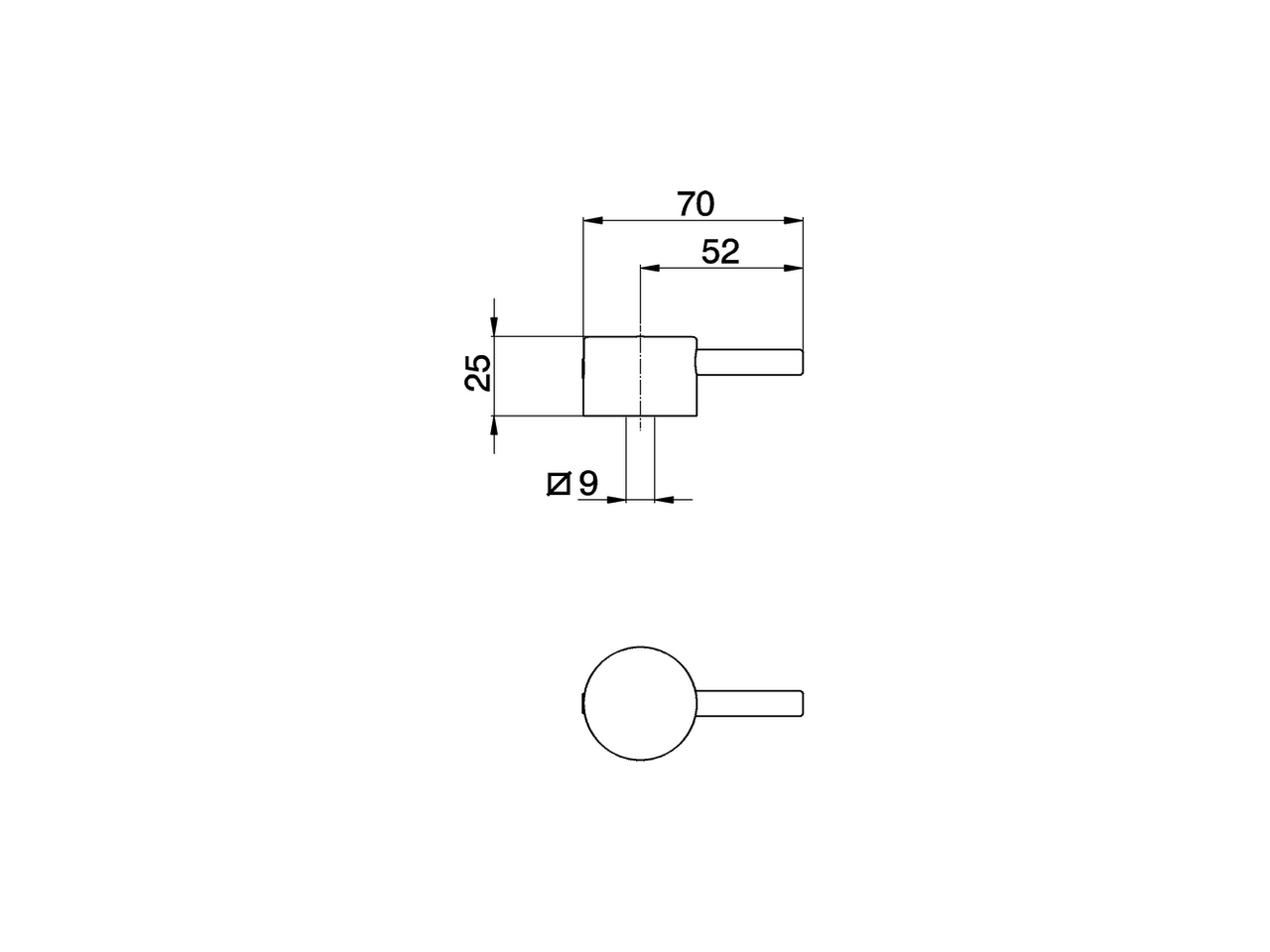 Lever for single lever mixer 'LM' SPARE PARTS_ZZ944290 - v1