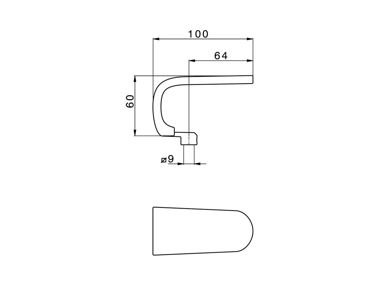 Lever for single lever mixer 'KA' SPARE PARTS_ZZ948240 - v1