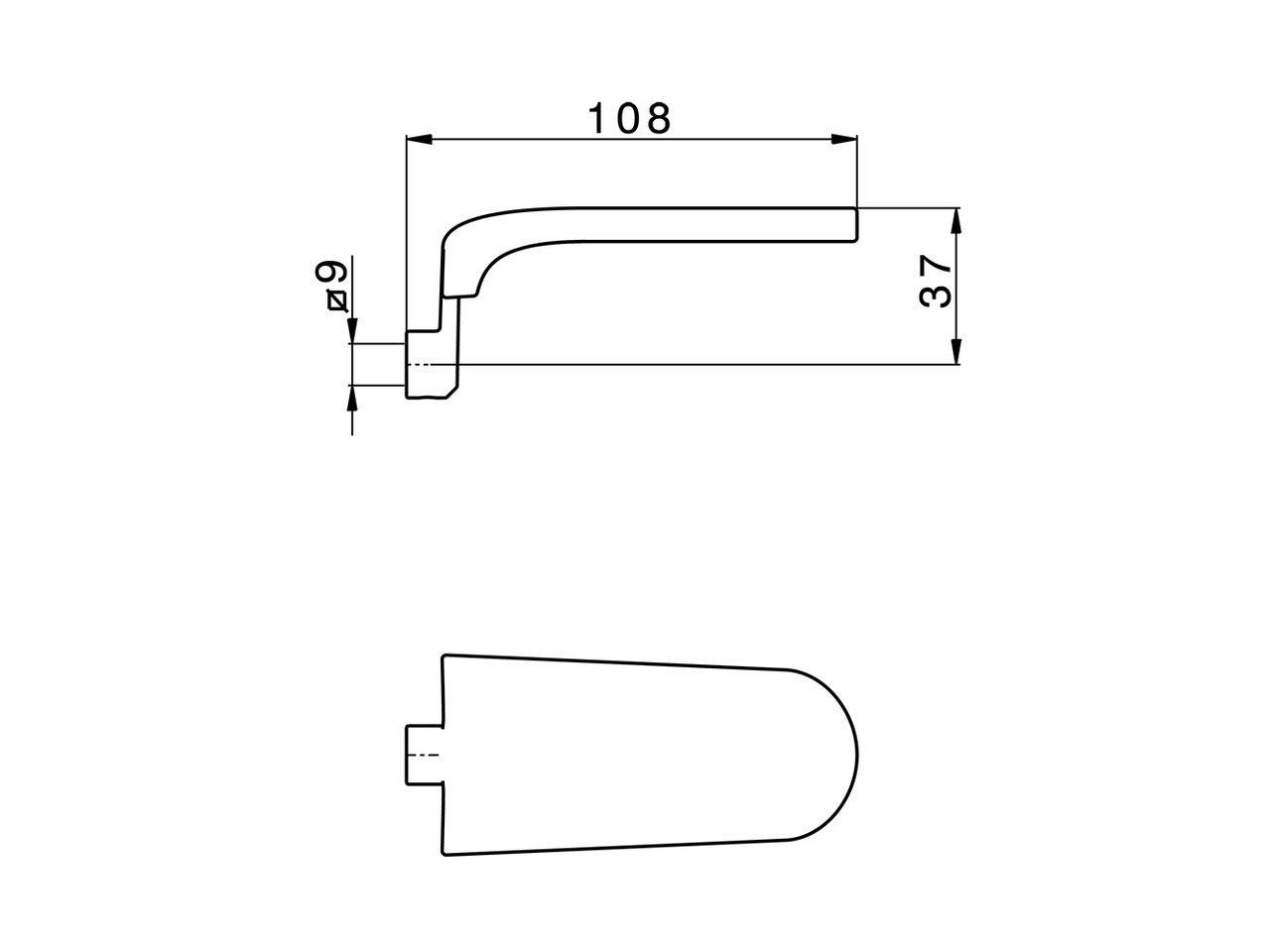 Lever for single lever mixer 'KA' SPARE PARTS_ZZ948250 - v1