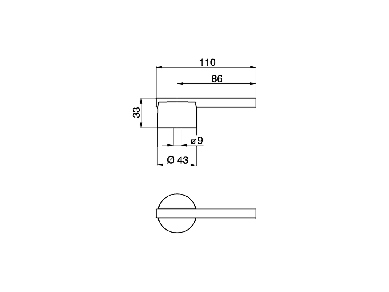 Lever 'CY' SPARE PARTS_ZZ954170 - v1